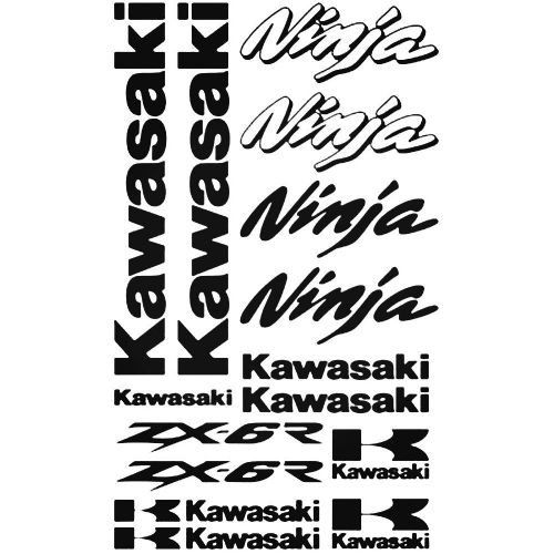 Kawasaki ZX-6R Ninja Stickers Car Motorbike Vinyl Decals